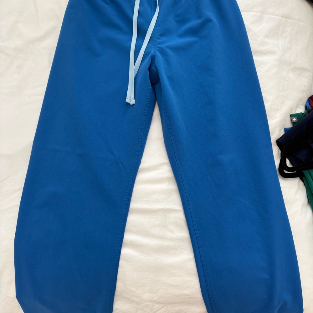 Figs Royal Blue High Waisted Livingston Scrub Pants